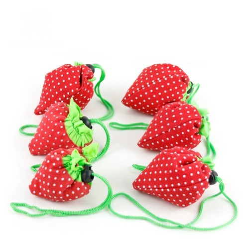创意草莓造型折叠尼龙收纳赠品购物袋