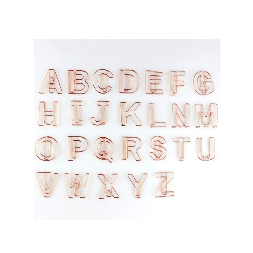 客制化造型特色英文字母资料迴纹针夹